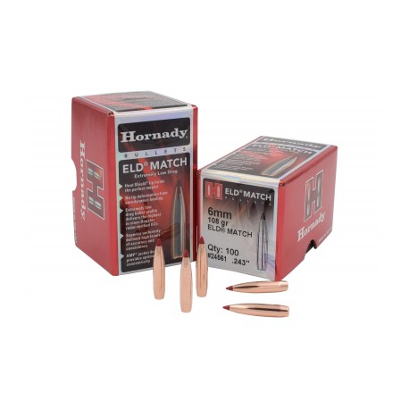 Hornady ELD Match 6mm 108grs