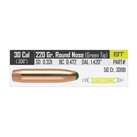 Nosler Ballistic Tip Hunting RN 7,62mm 220grs