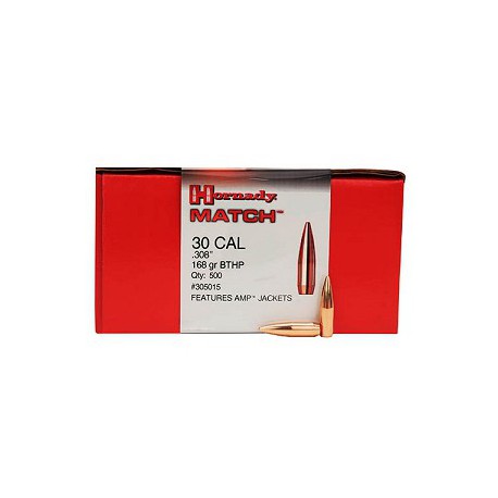 Hornady Match BTHP 7,62mm 168grs